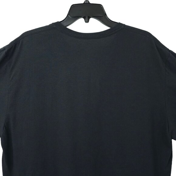 Hunt Hard Graphic T Shirt Mens Size 2XL Retriever Mallard Ducks Flag Tee Black - Picture 12 of 15